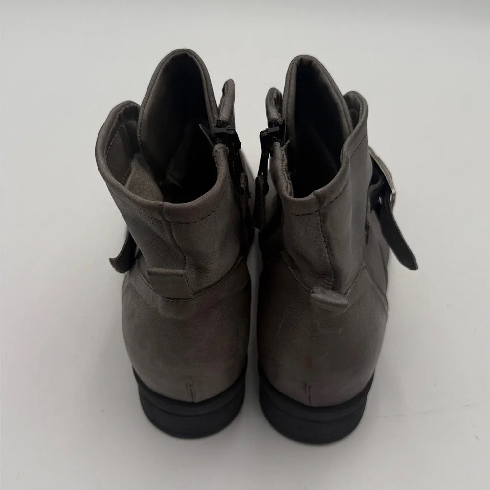 Miz mooz Gray Women Ankle Boots women 38 Casual winter office retro Y2K leather
